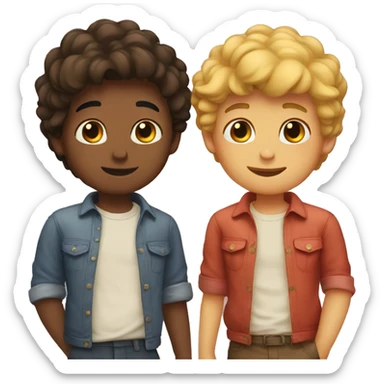 two boys in love sticker