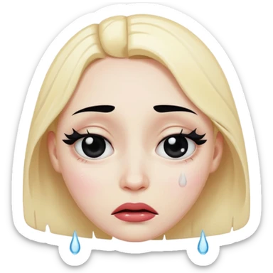 i want an emoji the embodies the lyrics of the song “the abyss” by the weeknd sticker