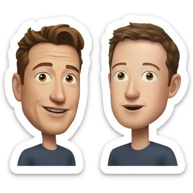 elon musk vs mark zuckerberg sticker