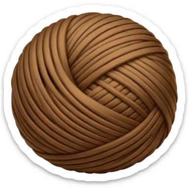 brown yarn  sticker