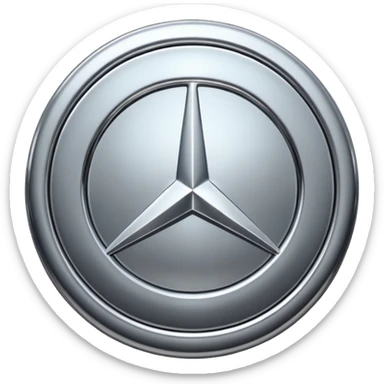 Mercedes logo sticker