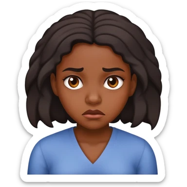 black girl disgusted  sticker