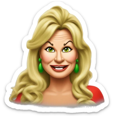 Jennifer coolidge as grinch sticker