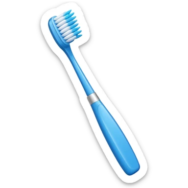 blue Toothbrush sticker