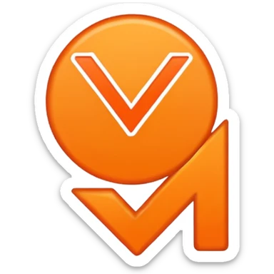 mach mir einen orangenen richtig hacken so wie der hier ✅ nur in orange sticker