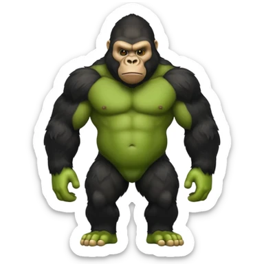 gorilla tag gorilla green no legs sticker