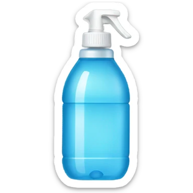 Squirty bottle of water spray sticker