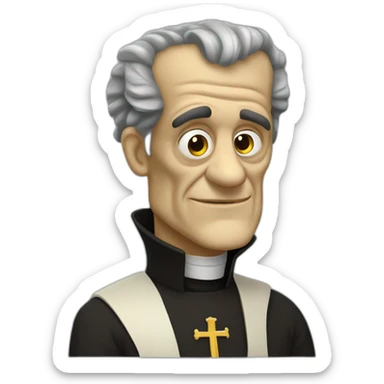 El papa san francisco de Frankenstein sticker