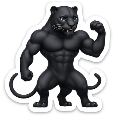 panther animal sticker