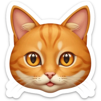 Star-struck cat sticker