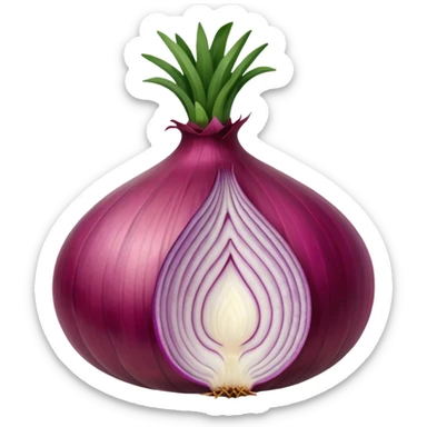 red onion sticker