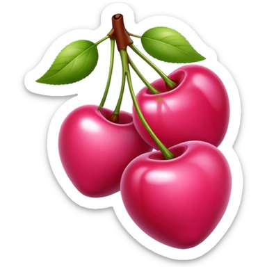 Pink cherries  sticker