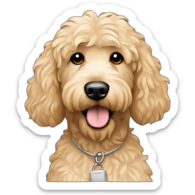 Femme blonde t-shirt Labradoodle sticker