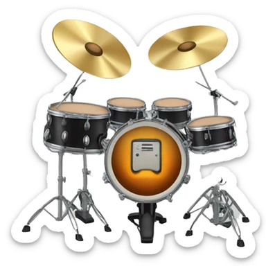 Electric drum set  sticker