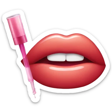 yummy lipgloss sticker