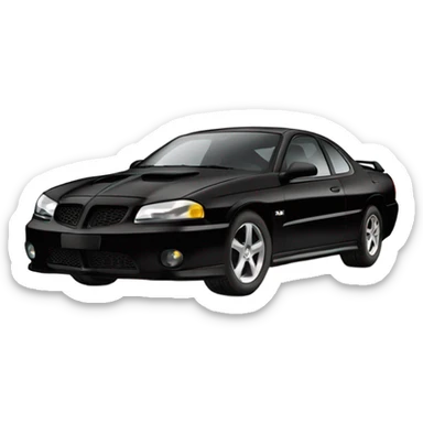 Pontiac GTO 2004 black sticker