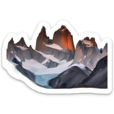 monte fitz roy sticker