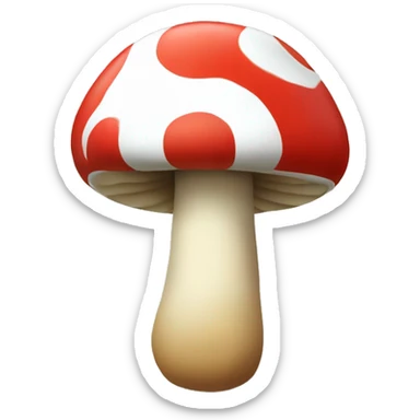 Mario-style Mushroom 1-Wheel sticker