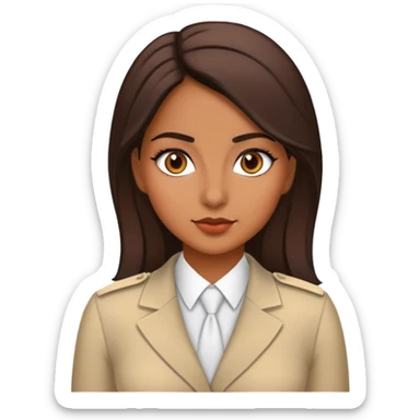 The latina girl diplomat sticker
