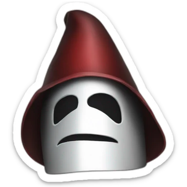 KKk hat and mask sticker