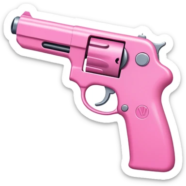 Pink gun  sticker