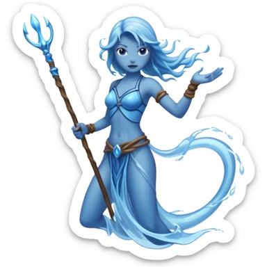 water elemental long whip sticker