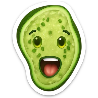 Crazy guacamole sticker