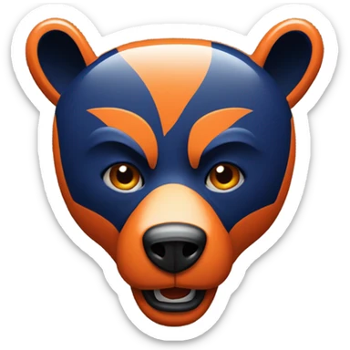 Chicago bears logo sticker