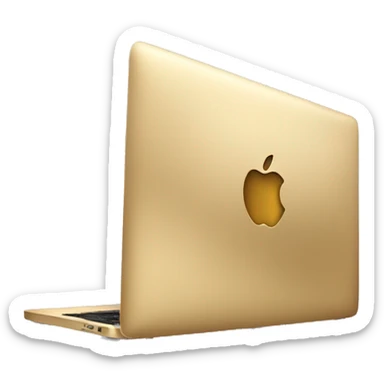 Gold macbook sticker