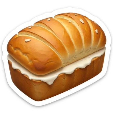Salt bread 3d aesthetic sticker