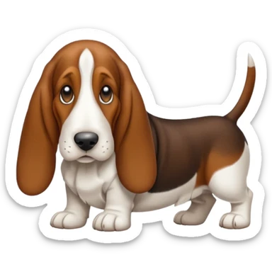 Basset hound sticker