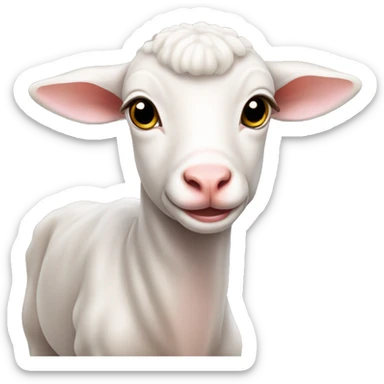 show lamb hairless  sticker