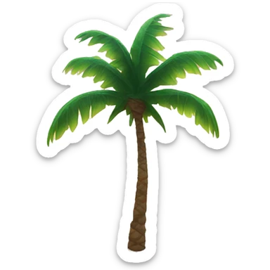 sunrise with palm tree sticker