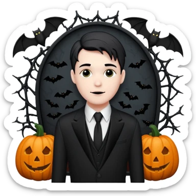 Chris motionless  🕸🦇🎃🥀⚰️🖤🪦🎶🎤🧑‍💼 sticker