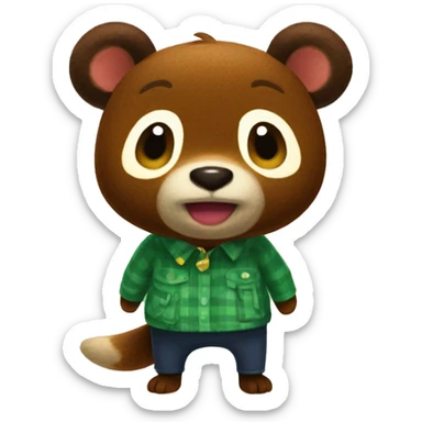 Tom nook animal crossing  sticker