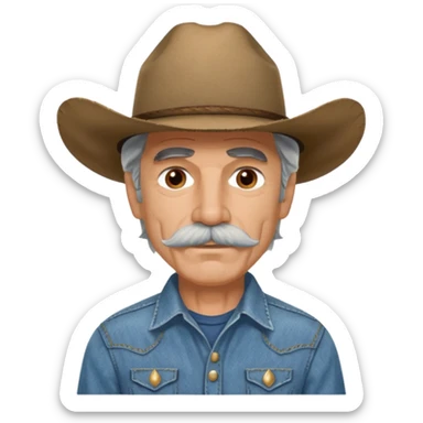 Sam Eliot cowboy sticker