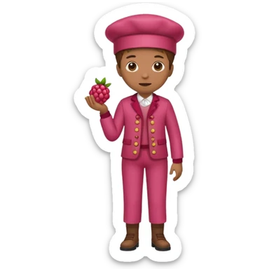 Raspberry torte human full body sticker