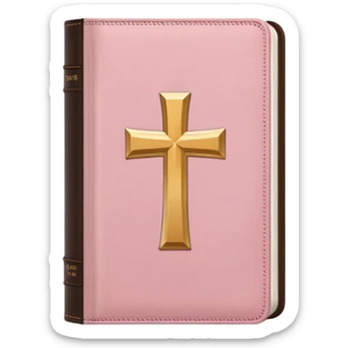 light pink Bible emoji  sticker