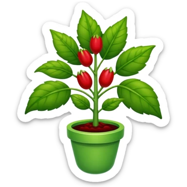  planta carnivora con sangre sticker