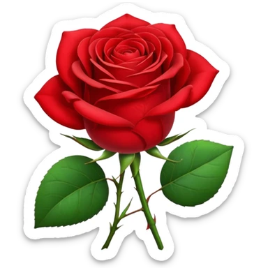 Rose sticker