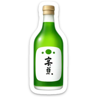 soju bottle sticker