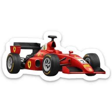 Carro de fórmula 1 Ferrari  sticker