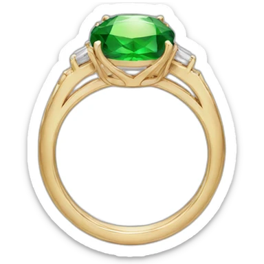 Ring with huge brilliant sticker