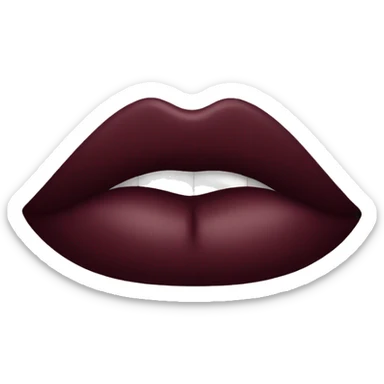 Burgundy lipstick  sticker
