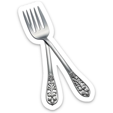 Fancy deluxe expensive deluxe fork  sticker