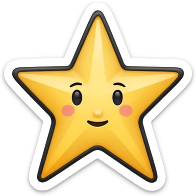 ★☆ - this shows full star and empty star  only with black outline with white colour inside but I want is first half black and second half empty sticker