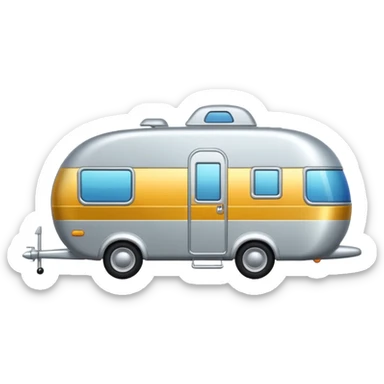 shiny caravan sticker
