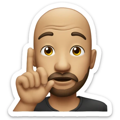 Man blow kiss sticker