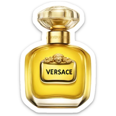 Yellow Versace perfume  sticker