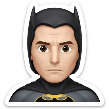 christian bale batman sticker